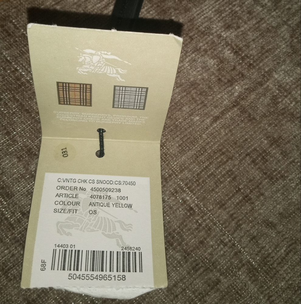 Burberry Plaid Wool Scarf - Picture 3 of 5